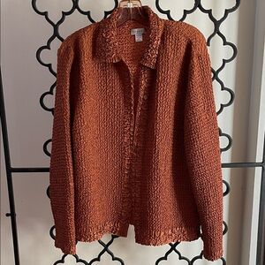 VTG RAFAEL Copper Lightweight Crinkled Textured Jacket